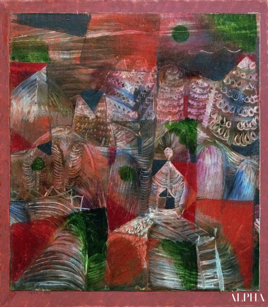 Hut op de berg, 1922 - Paul Klee - Hoogwaardige reproducties van schilderijen en kunstwerken
