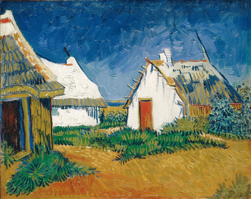 Witte hutten bij de Saintes-Maries - Vincent van Gogh