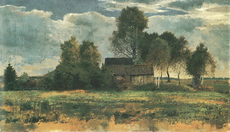 Hooibergen in het mos van Dachau - Franz Marc