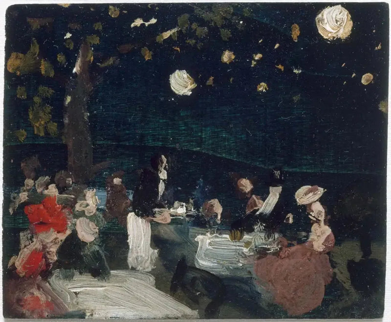 Nachtcafé met Japanse lantaarns - Robert Henri

Source:
Café de nuit avec lanternes japonaises - Robert Henri