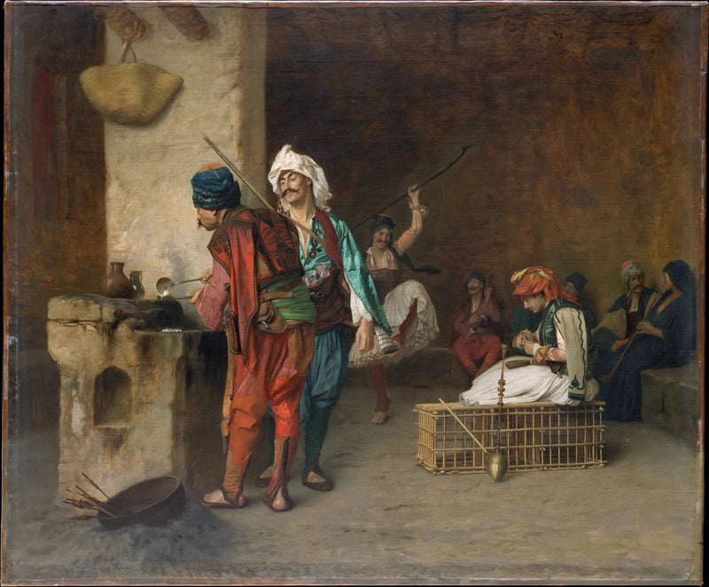 Café House, Caïro (Gietbollen) - Jean-Léon Gérôme