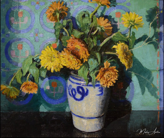 Calendules - Grant Wood - Reproductions de tableaux et peintures haut de gamme