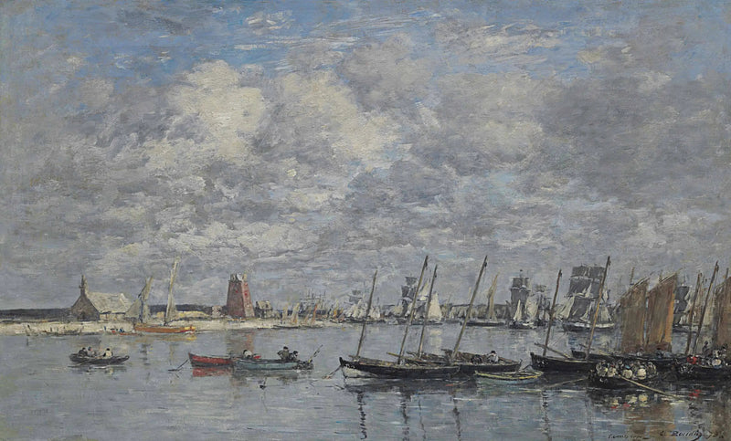 Camaret, de haven - Eugène Boudin