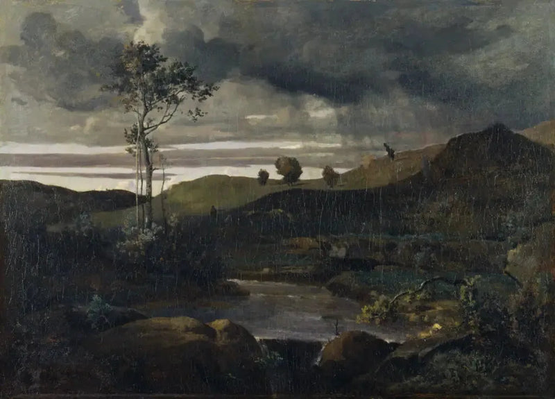 Campagne van Rome in de winter - Jean-Baptiste Camille Corot