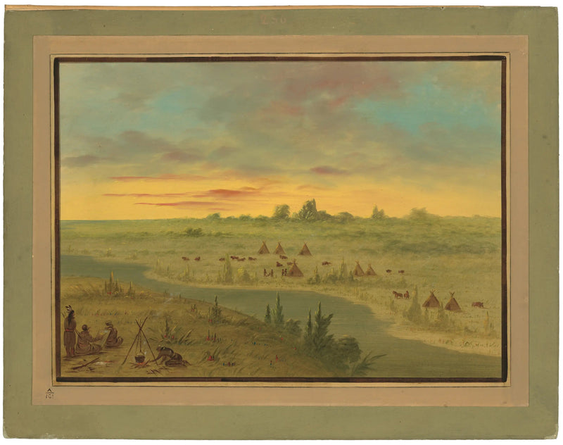 Pawnee-indianenkamp bij zonsondergang - George Catlin

Source:
Campement des Indiens Pawnee au coucher du soleil - George Catlin
