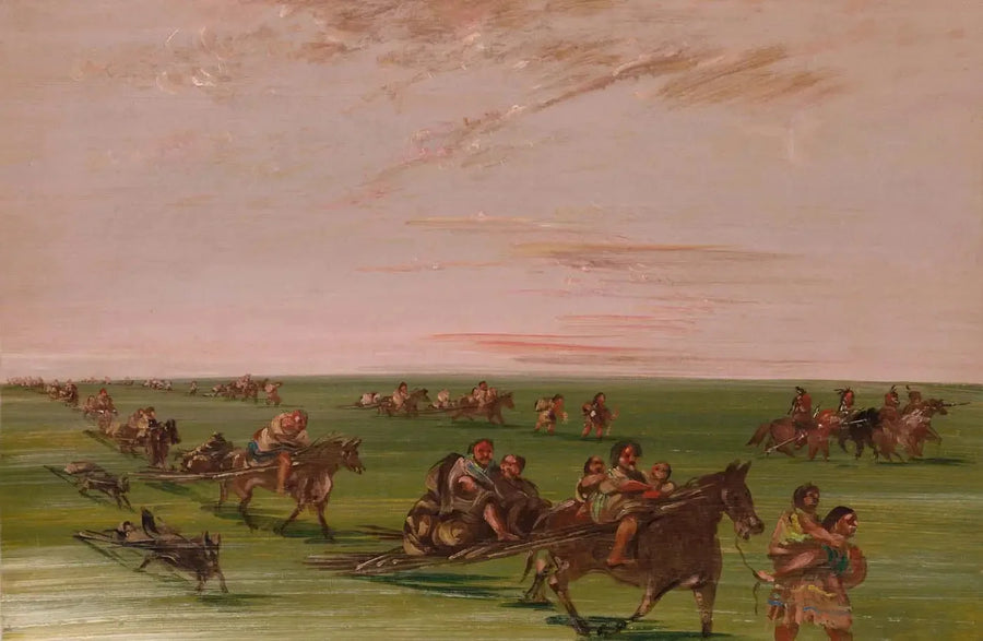 Mobiele kampement van de Sioux-band - George Catlin

Source:
Campement mobile de la bande des Sioux - George Catlin
