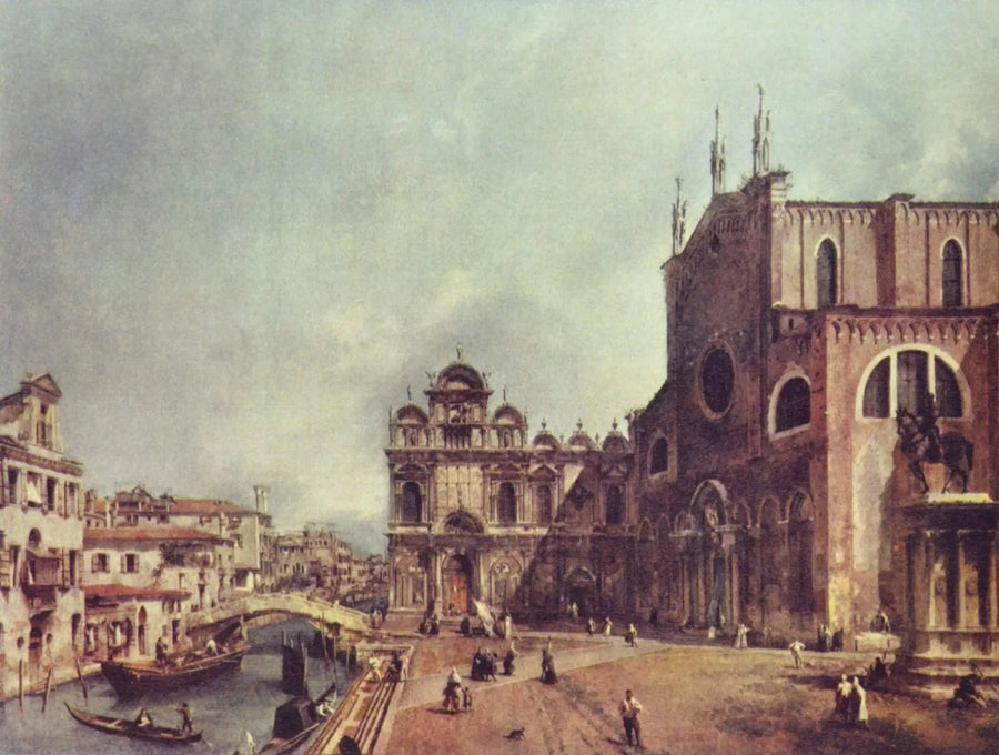 Campo Santi Giovanni e Paolo en Scuola Grande du San Marco - Canaletto