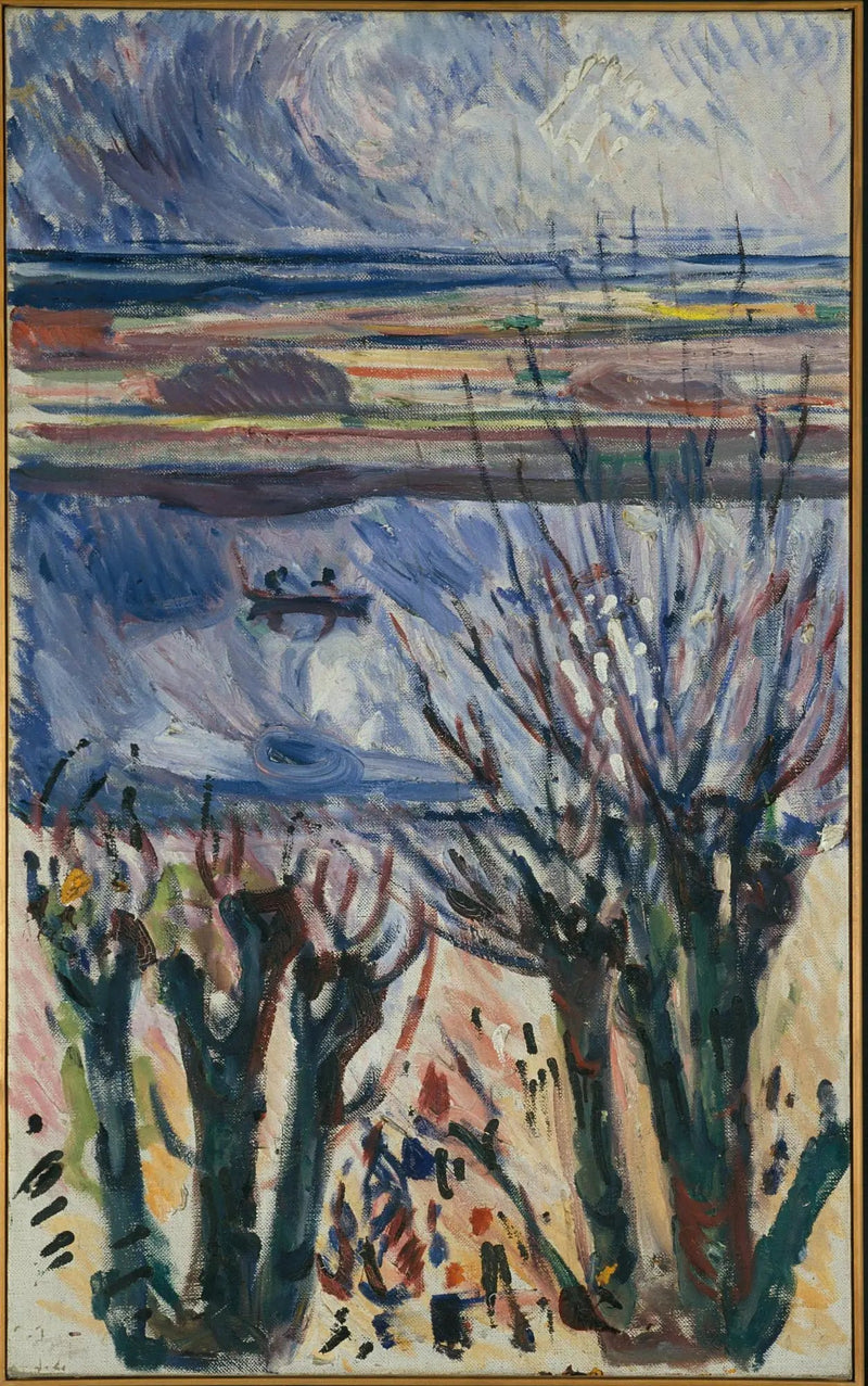 kanaal in Warnemünde - Edvard Munch
