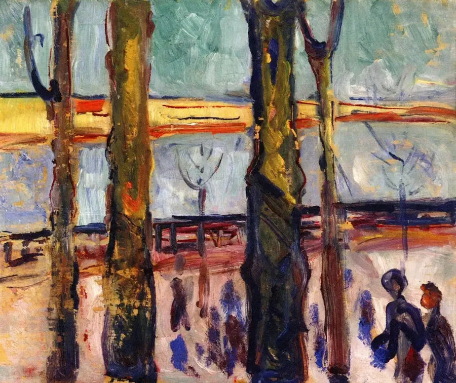 kanaal in Warnemünde - Edvard Munch