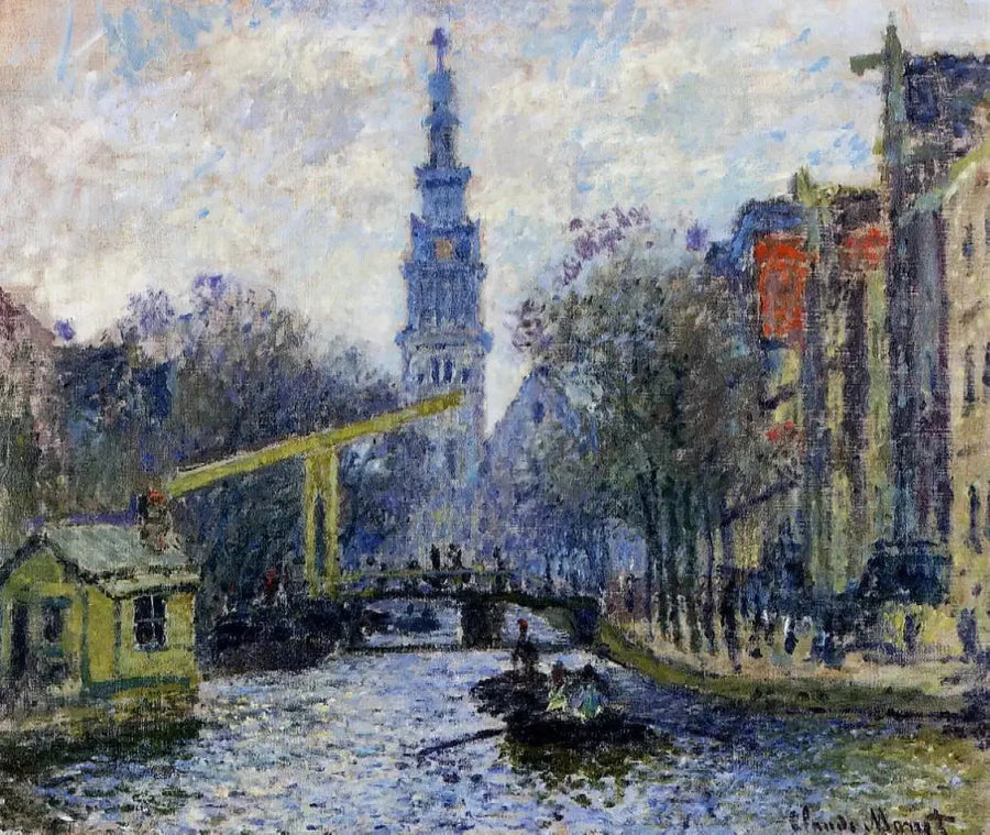 Kanaal in Amsterdam W308 - Claude Monet