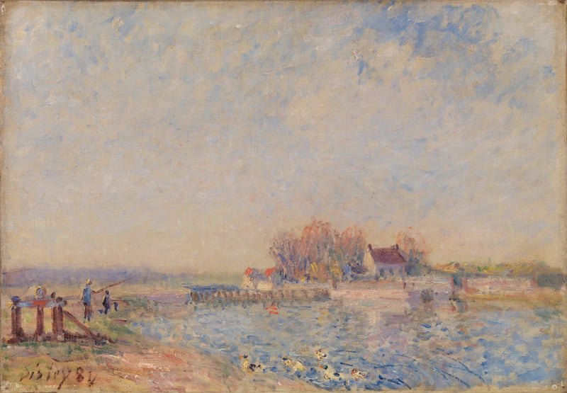 Kanaal van Saint Mammès – Loing (Saint Mammès – Kanaal van Loing) - Alfred Sisley