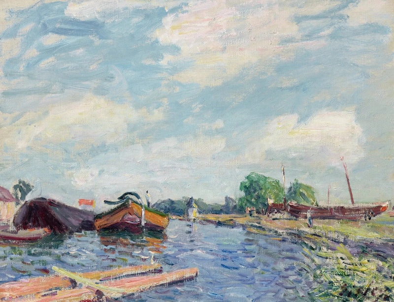 Kanaal van Loing in Saint-Mammès - Alfred Sisley
