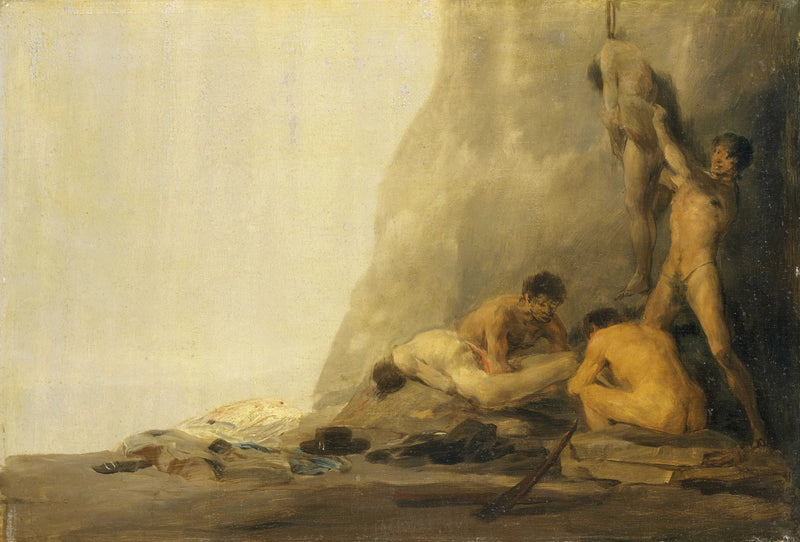 Kannibalen die hun slachtoffers voorbereiden - Francisco de Goya