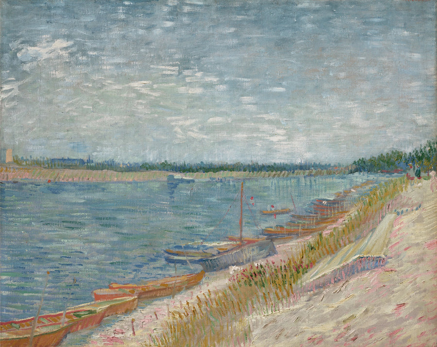 De aangemeerde bootjes - Vincent van Gogh
