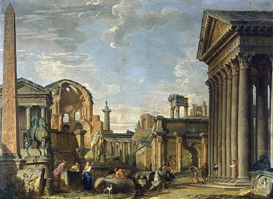 Architectonisch Capriccio - Giovanni Paolo Panini

Source:
Capriccio architectural - Giovanni Paolo Panini