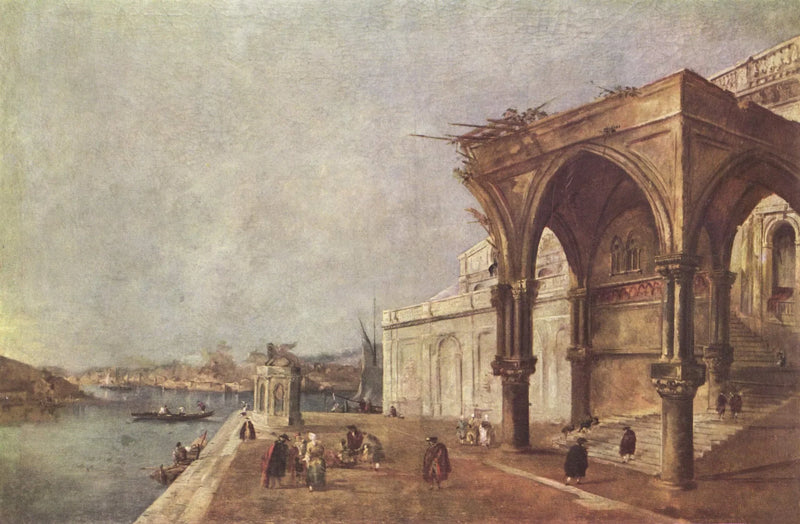 Capriccio met Venetiaanse thema's - Francesco Guardi