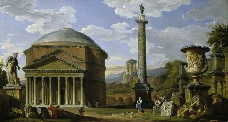 Capriccio van de Romeinse ruïnes met het Pantheon - Giovanni Paolo Panini

Source:
Capriccio des ruines romaines avec le Panthéon - Giovanni Paolo Panini