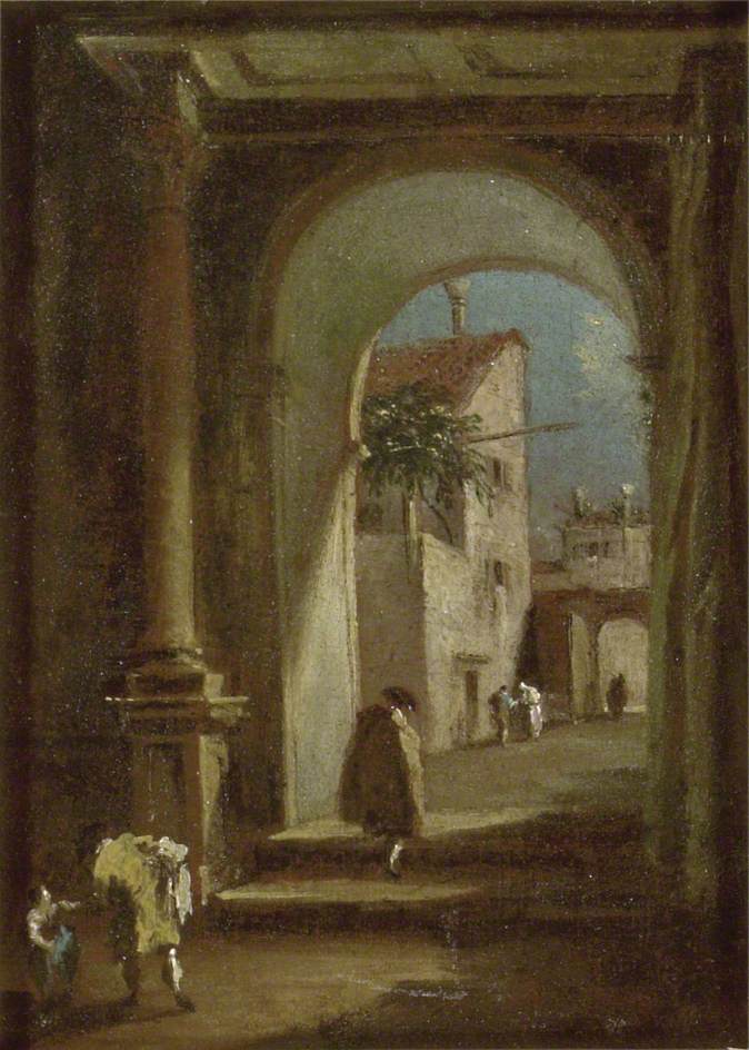 Capriccio: Een boog - Francesco Guardi