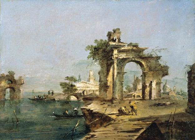 Venetiaans capriccio - Francesco Guardi