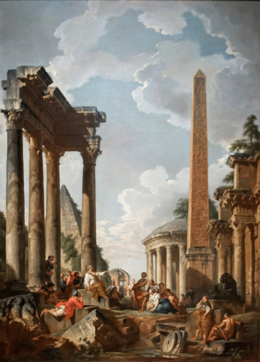 Caprice architectonisch met prediker in Romeinse ruïnes - Giovanni Paolo Panini

Source:
Caprice architectural avec prédicateur dans des ruines romaines - Giovanni Paolo Panini