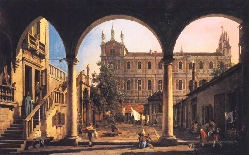 Caprice van de Scuola di San Marco vanaf de loggia van het paleis Grifalconi-Loredan - Canaletto

Source:
Caprice de la Scuola di San Marco depuis la loggia du palais Grifalconi-Loredan - Canaletto