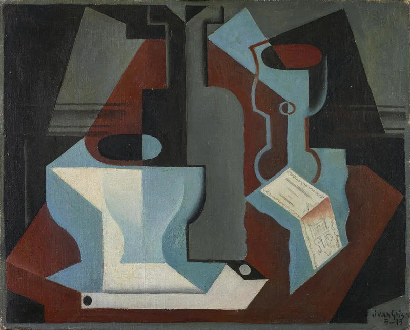 Karaf, kom en glas - Juan Gris