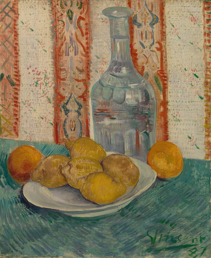Karaf en schaal met citrusvruchten - Vincent van Gogh