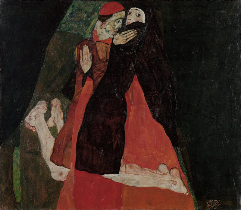 Kardinaal en Non (Aai) - Egon Schiele