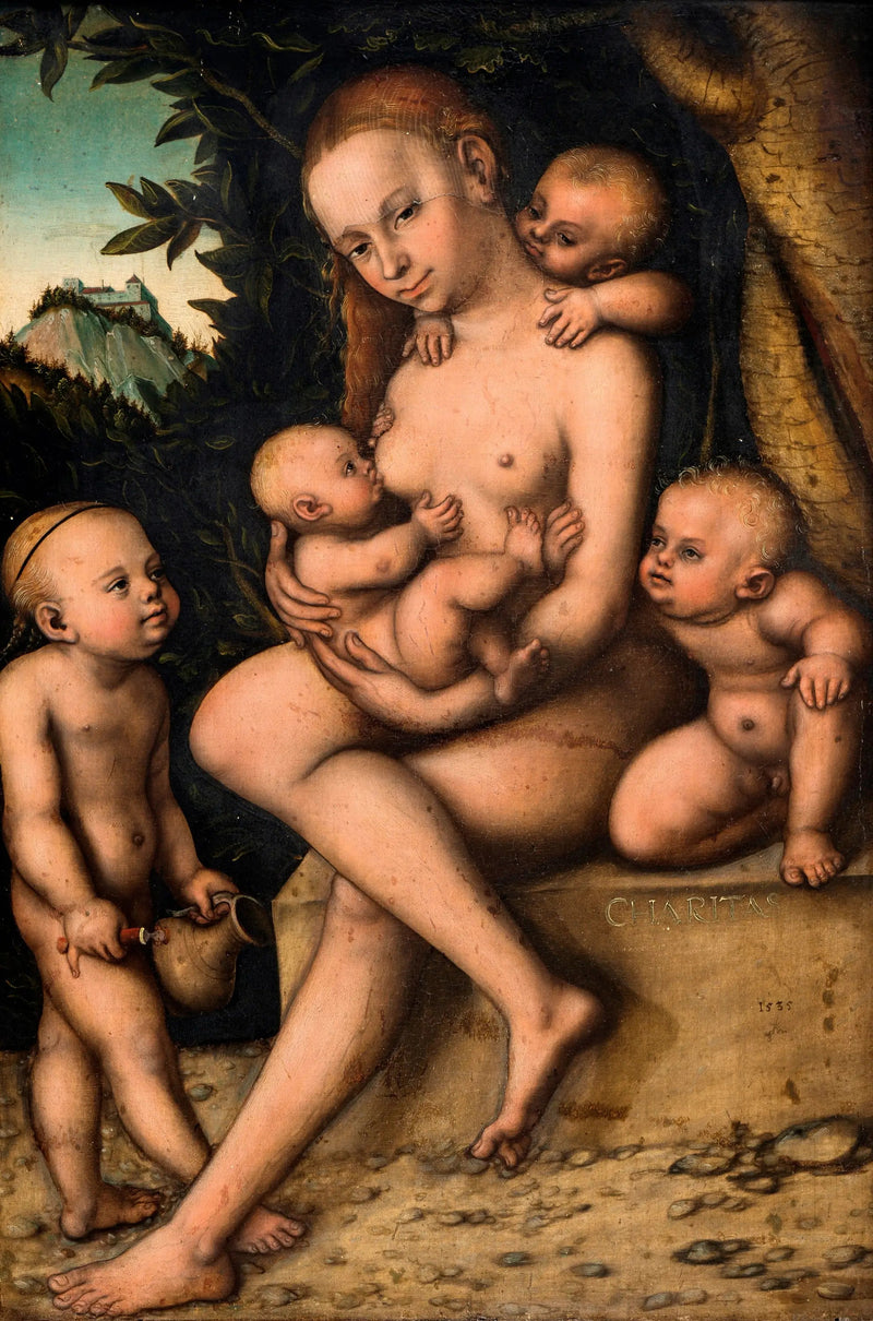 Caritas (Charité) - Lucas Cranach de Oudere