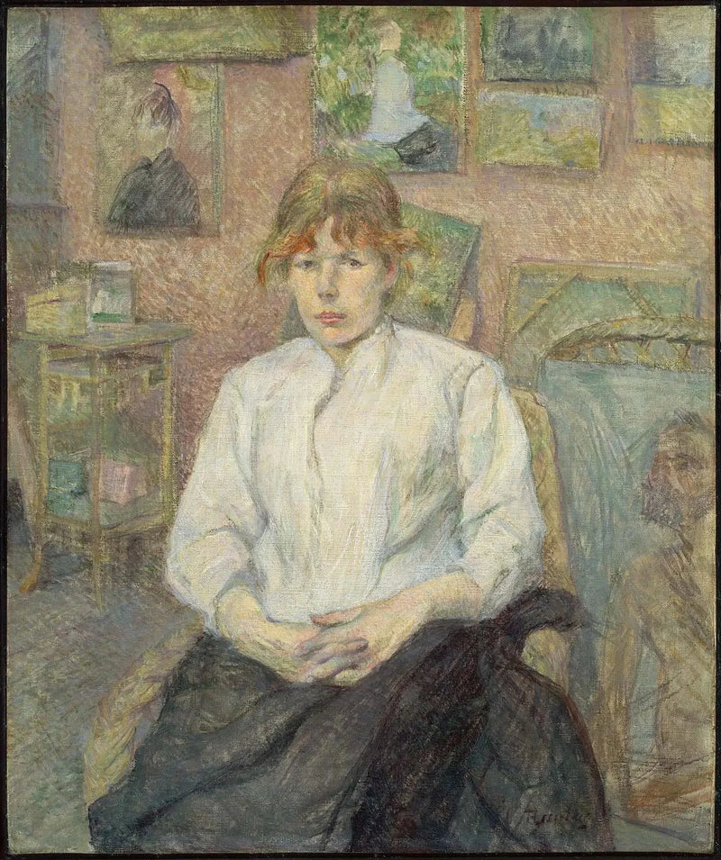 Carmen Gaudin in de atelier van de kunstenaar - Henri de Toulouse-Lautrec