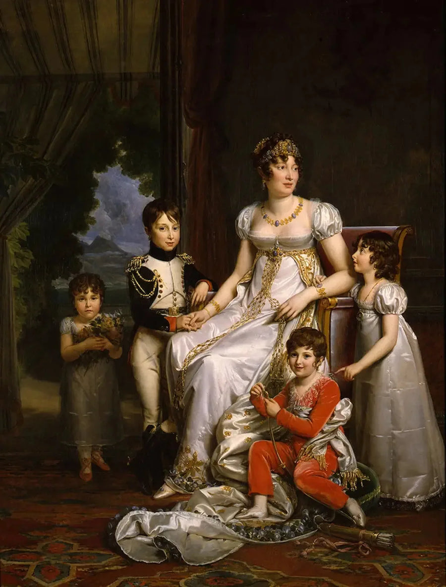 Caroline, koningin van Napels en haar kinderen - François Gérard

Source:
Caroline, reine de Naples et ses enfants - François Gérard