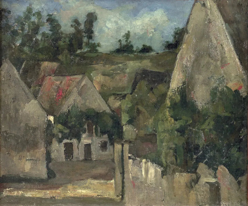 Kruispunt van de Rue Rémy in Auvers-sur-Oise - Paul Cézanne