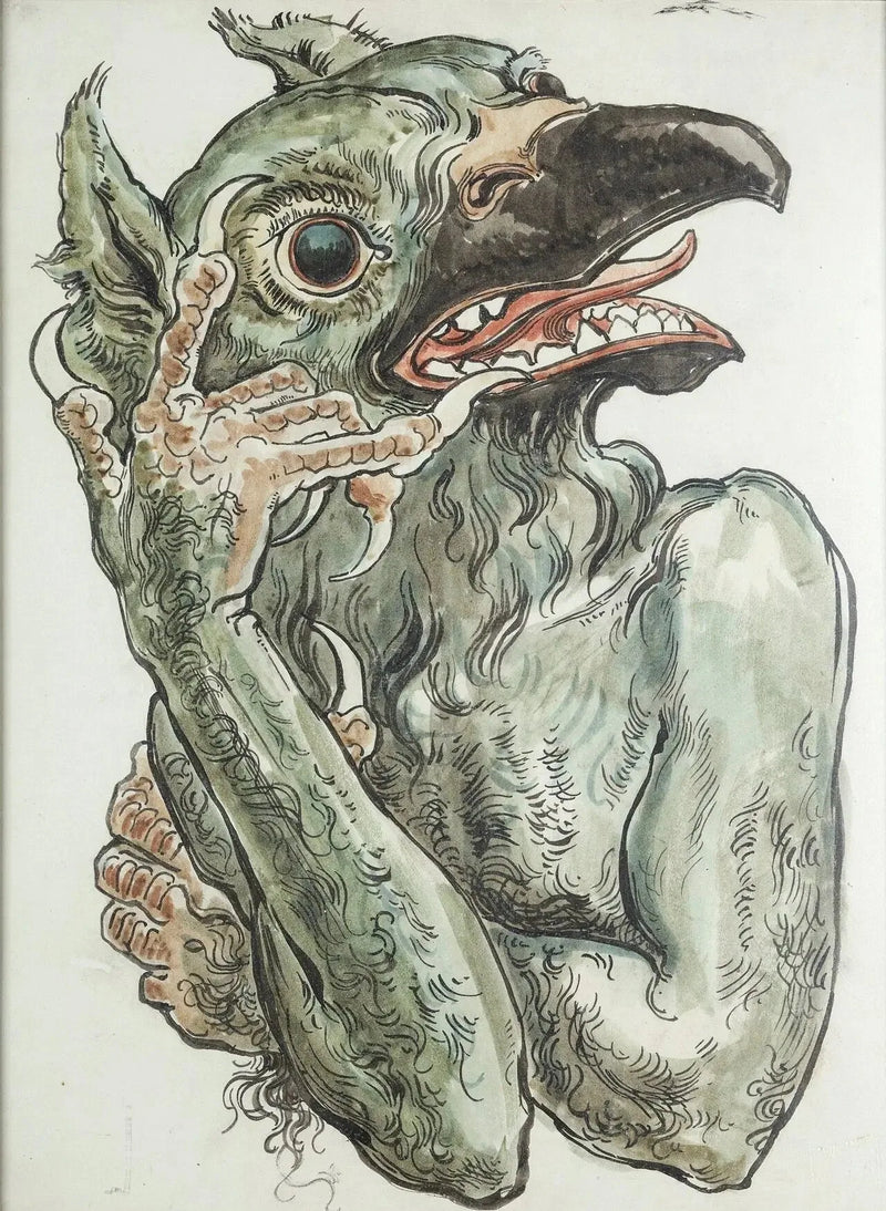 Kaart van de polychromie van de Mariakerk - Duivel met een vogelkop - Jan Matejko

Source:
Carte du polichromii Kościoła Mariackiego - Diabeł z głową ptaka - Jan Matejko