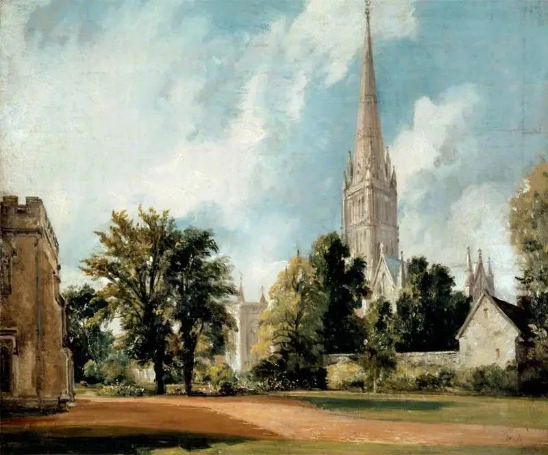 Kathedraal van Salisbury vanaf de omheining - John Constable