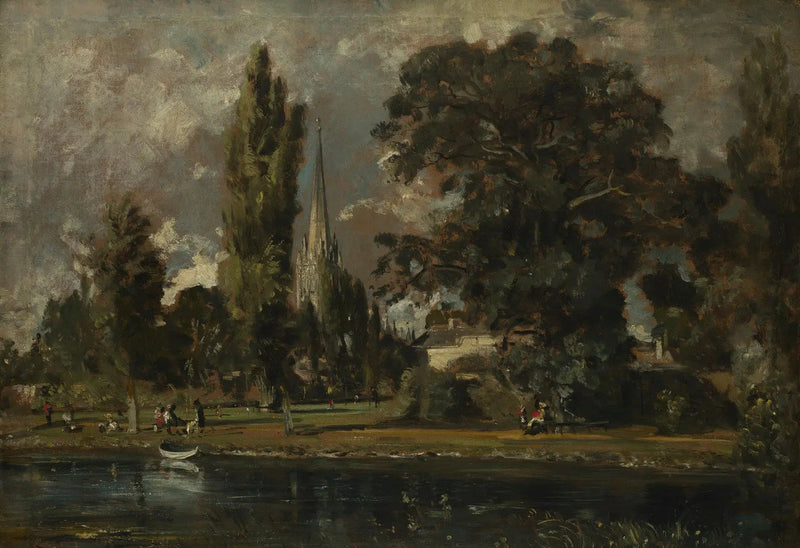 Kathedraal van Salisbury en Leadenhall vanaf de rivier Avon - John Constable