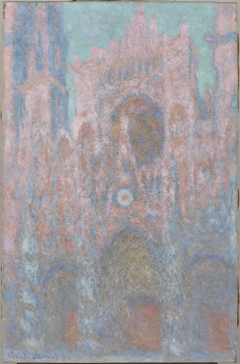 Kathedraal van Rouen, ondergaande zon W1323 - Claude Monet