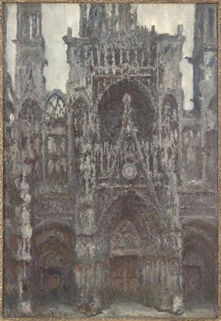 Kathedraal van Rouen, Brown Harmony W1319 - Claude Monet