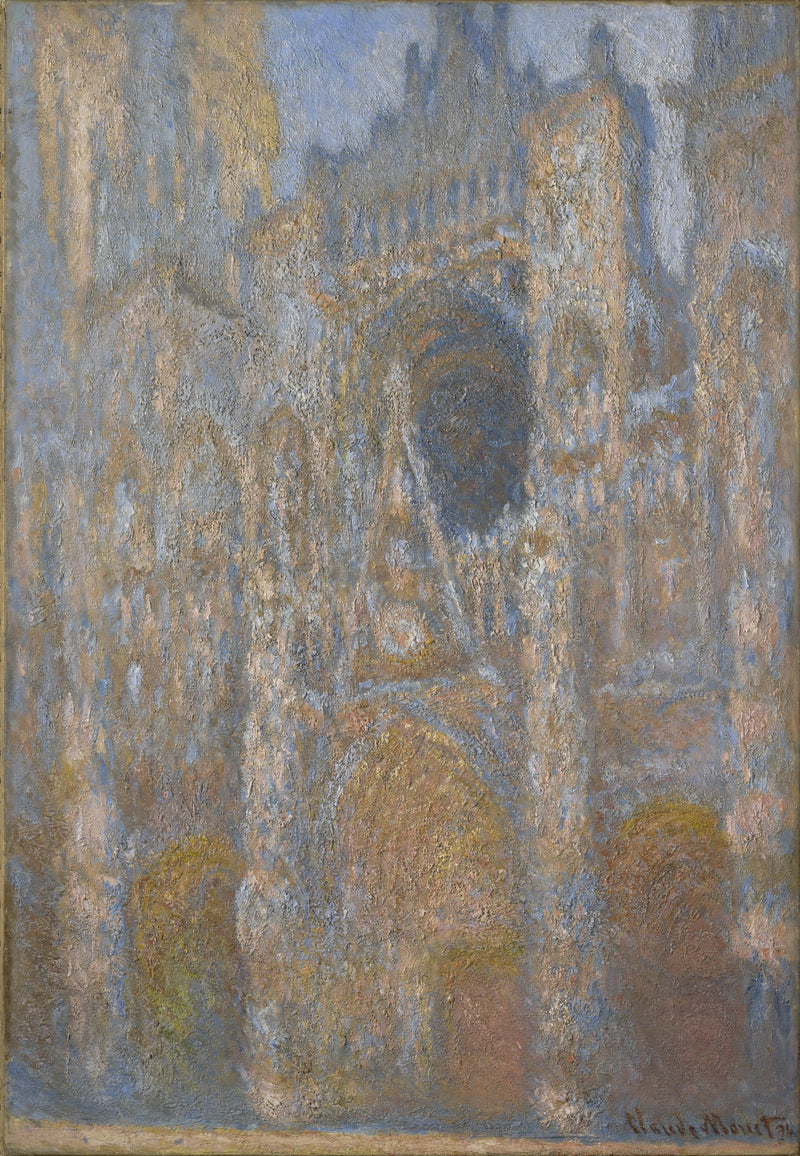 Kathedraal van Rouen, gevel in de volle zon W1358 - Claude Monet