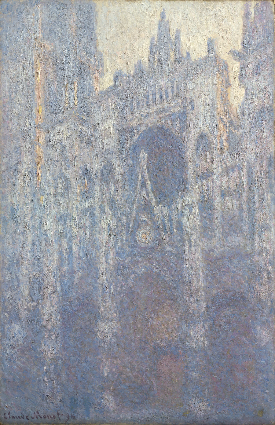 De Kathedraal van Rouen, de Portaal, Ochtendlicht - Claude Monet