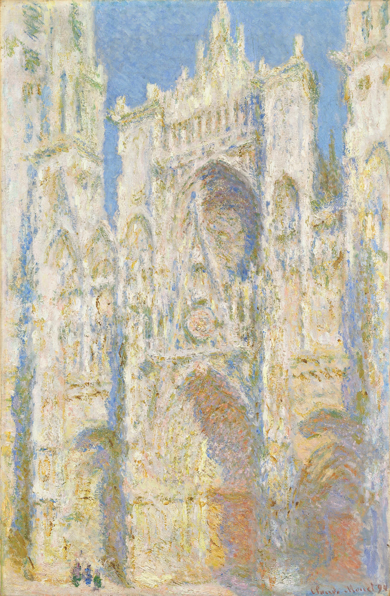 Kathedraal van Rouen, westgevel, in de zon W1324 - Claude Monet