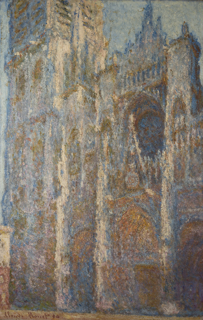 Kathedraal van Rouen, het portaal en de Albane-toren, middag W1350 - Claude Monet