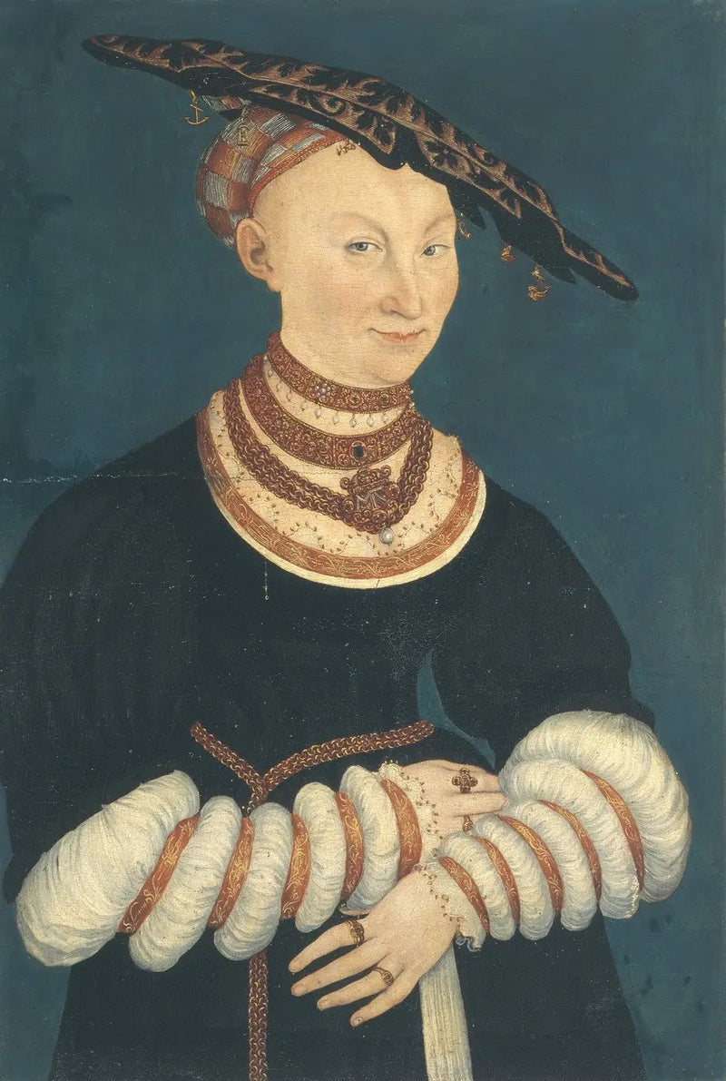 Catherine van Mecklenburg, hertogin van Saksen (1487-1561) - Lucas Cranach de Oudere