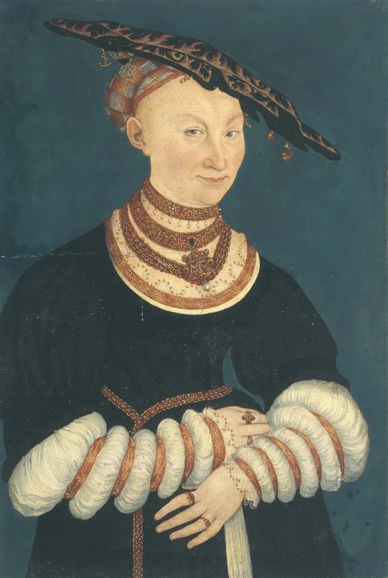 Catherine van Mecklenburg, hertogin van Saksen (1487-1561) - Lucas Cranach de Oudere
