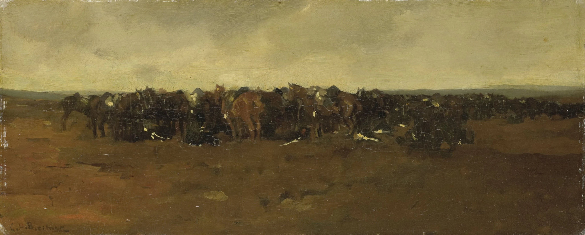 Cavalerie au repos. - George Hendrik Breitner