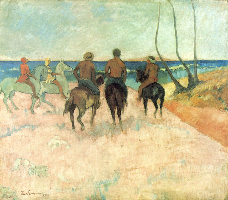 Ruiters op het strand (I) - Paul Gauguin
