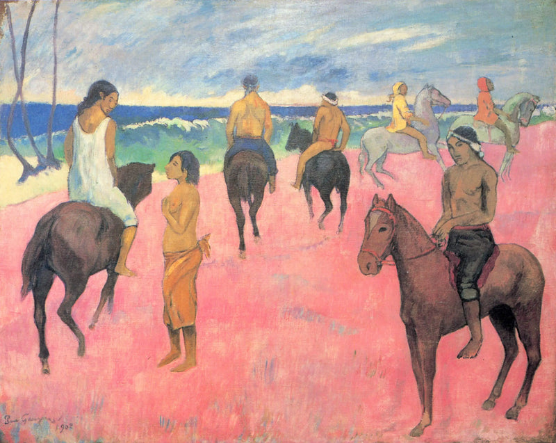 Ruiters op het strand (II) - Paul Gauguin