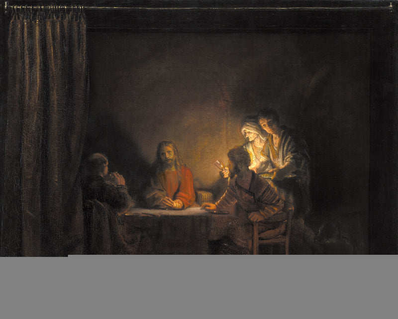 Christus en de discipelen (Het Laatste Avondmaal van Emmaüs) - Rembrandt