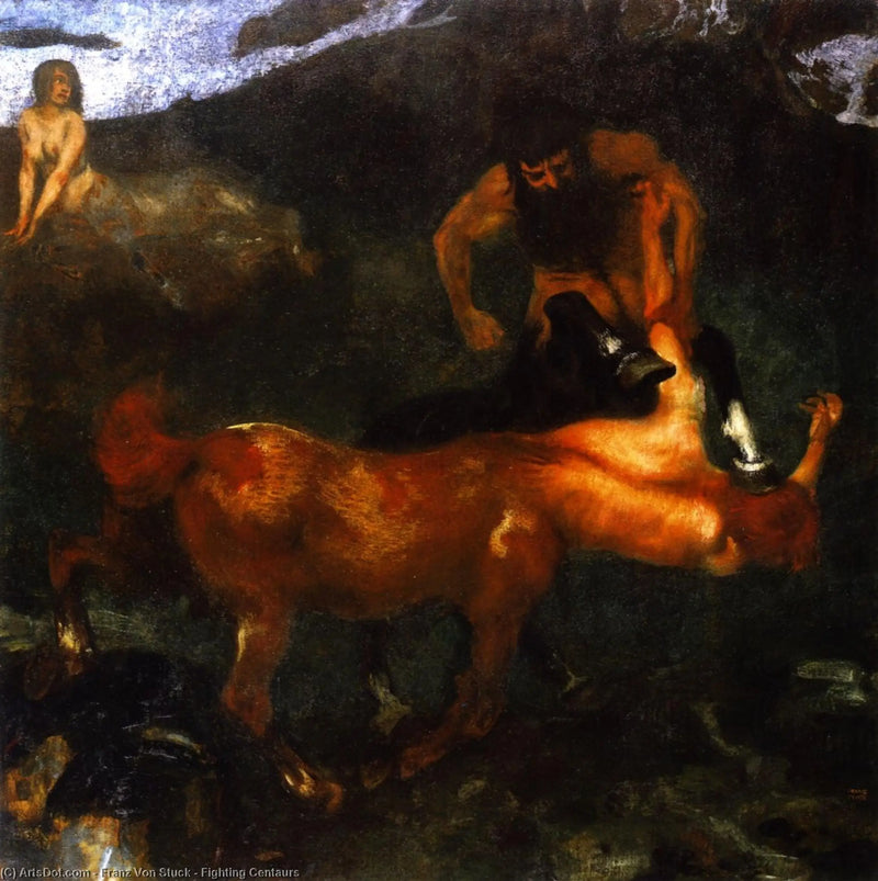 Centaure in Gevecht - Franz Von Stuck