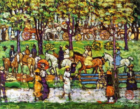 Central Park - Maurice Prendergast - Reproductions de tableaux et peintures haut de gamme