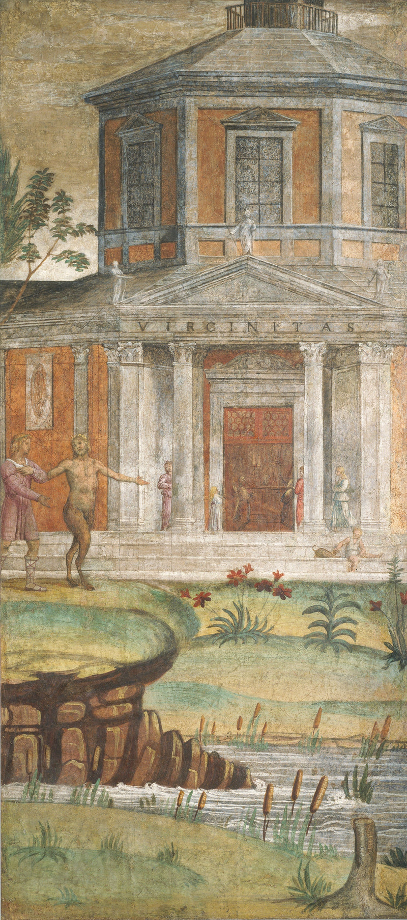 Céphale en Pan in de tempel van Diana - Bernardino Luini